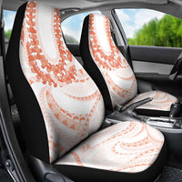Aloha Lei Onaona Car Seat Cover Red Hawaiian Tribal Pattern