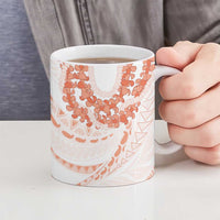 Aloha Lei Onaona Ceramic Mug Red Hawaiian Tribal Pattern - Polynesian Pride