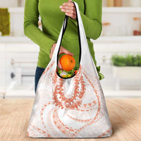 Aloha Lei Onaona Grocery Bag Red Hawaiian Tribal Pattern LT9 - Polynesian Pride