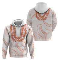 Aloha Lei Onaona Hoodie Red Hawaiian Tribal Pattern