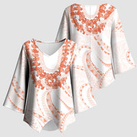 Aloha Lei Onaona Kimono Sleeve Blouse Red Hawaiian Tribal Pattern LT9 - Polynesian Pride