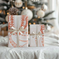 Aloha Lei Onaona Wrapping Paper Red Hawaiian Tribal Pattern - Polynesian Pride