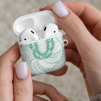 Aloha Lei Onaona AirPods Case Sage Green Hawaiian Tribal Pattern LT9 - Polynesian Pride