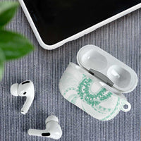 Aloha Lei Onaona AirPods Case Sage Green Hawaiian Tribal Pattern LT9 - Polynesian Pride