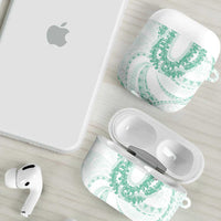 Aloha Lei Onaona AirPods Case Sage Green Hawaiian Tribal Pattern LT9 - Polynesian Pride