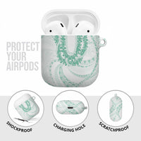 Aloha Lei Onaona AirPods Case Sage Green Hawaiian Tribal Pattern LT9 - Polynesian Pride