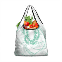 Aloha Lei Onaona Grocery Bag Sage Green Hawaiian Tribal Pattern LT9 1-pack One Size Green - Polynesian Pride