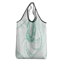 Aloha Lei Onaona Grocery Bag Sage Green Hawaiian Tribal Pattern LT9 - Polynesian Pride