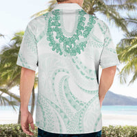 Aloha Lei Onaona Hawaiian Shirt Sage Green Hawaiian Tribal Pattern LT9 - Polynesian Pride