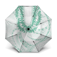 Aloha Lei Onaona Umbrella Sage Green Hawaiian Tribal Pattern LT9 One Size Folded 11.42 inch Opened Diameter 37.4 inch Green - Polynesian Pride