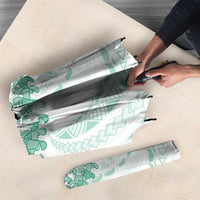 Aloha Lei Onaona Umbrella Sage Green Hawaiian Tribal Pattern LT9 - Polynesian Pride