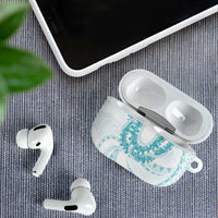 Aloha Lei Onaona AirPods Case Teal Hawaiian Tribal Pattern LT9 - Polynesian Pride