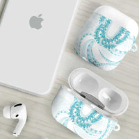 Aloha Lei Onaona AirPods Case Teal Hawaiian Tribal Pattern LT9 - Polynesian Pride