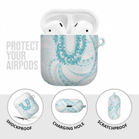 Aloha Lei Onaona AirPods Case Teal Hawaiian Tribal Pattern LT9 - Polynesian Pride
