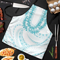 Aloha Lei Onaona Apron Teal Hawaiian Tribal Pattern LT9 Teal - Polynesian Pride