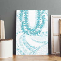 Aloha Lei Onaona Canvas Wall Art Teal Hawaiian Tribal Pattern LT9 - Polynesian Pride