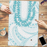 Aloha Lei Onaona Puzzle Teal Hawaiian Tribal Pattern LT9 Teal - Polynesian Pride