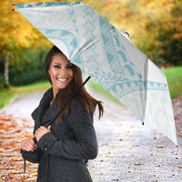 Aloha Lei Onaona Umbrella Teal Hawaiian Tribal Pattern LT9 - Polynesian Pride
