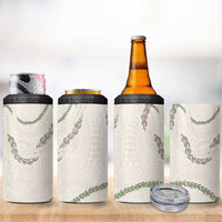Aloha Lei Mikioi 4 in 1 Can Cooler Tumbler Beige Polynesian Tribal Tatau Pattern LT9 - Polynesian Pride
