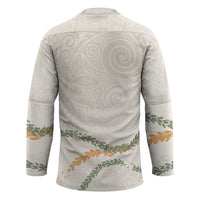 Aloha Lei Mikioi Hockey Jersey Beige Polynesian Tribal Tatau Pattern LT9 - Polynesian Pride