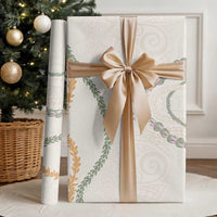 Aloha Lei Mikioi Wrapping Paper Beige Polynesian Tribal Tatau Pattern LT9 - Polynesian Pride