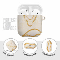 Aloha Lei Mikioi AirPods Case Gold Polynesian Tribal Tatau Pattern LT9 - Polynesian Pride