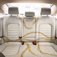 Aloha Lei Mikioi Back Car Seat Cover Gold Polynesian Tribal Tatau Pattern