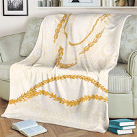 Aloha Lei Mikioi Blanket Gold Polynesian Tribal Tatau Pattern LT9 - Polynesian Pride