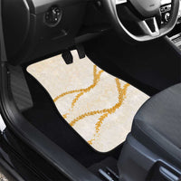 Aloha Lei Mikioi Car Mats Gold Polynesian Tribal Tatau Pattern LT9 - Polynesian Pride