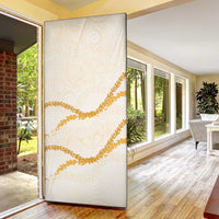 Aloha Lei Mikioi Door Cover Gold Polynesian Tribal Tatau Pattern LT9 - Polynesian Pride