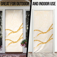 Aloha Lei Mikioi Door Cover Gold Polynesian Tribal Tatau Pattern LT9 - Polynesian Pride