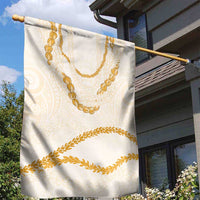 Aloha Lei Mikioi Garden Flag Gold Polynesian Tribal Tatau Pattern