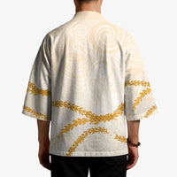 Aloha Lei Mikioi Kimono Gold Polynesian Tribal Tatau Pattern LT9 - Polynesian Pride