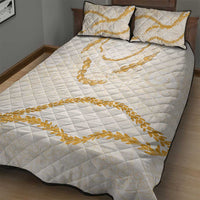 Aloha Lei Mikioi Quilt Bed Set Gold Polynesian Tribal Tatau Pattern LT9 - Polynesian Pride