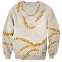 Aloha Lei Mikioi Sweatshirt Gold Polynesian Tribal Tatau Pattern LT9 Unisex Gold - Polynesian Pride