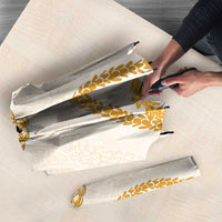 Aloha Lei Mikioi Umbrella Gold Polynesian Tribal Tatau Pattern LT9 - Polynesian Pride