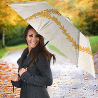 Aloha Lei Mikioi Umbrella Gold Polynesian Tribal Tatau Pattern LT9 - Polynesian Pride