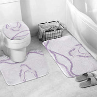 Aloha Lei Mikioi Bathroom Set Purple Polynesian Tribal Tatau Pattern - Polynesian Pride
