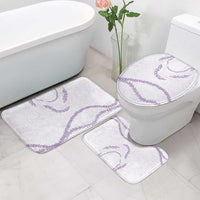 Aloha Lei Mikioi Bathroom Set Purple Polynesian Tribal Tatau Pattern - Polynesian Pride