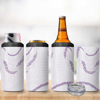 Aloha Lei Mikioi 4 in 1 Can Cooler Tumbler Purple Polynesian Tribal Tatau Pattern LT9 - Polynesian Pride