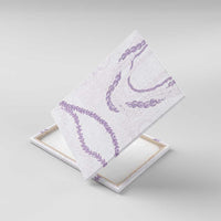 Aloha Lei Mikioi Canvas Wall Art Purple Polynesian Tribal Tatau Pattern LT9 With Frame Purple - Polynesian Pride
