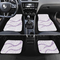Aloha Lei Mikioi Car Mats Purple Polynesian Tribal Tatau Pattern LT9 Set 4pcs Purple - Polynesian Pride