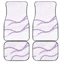 Aloha Lei Mikioi Car Mats Purple Polynesian Tribal Tatau Pattern LT9 - Polynesian Pride