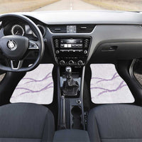Aloha Lei Mikioi Car Mats Purple Polynesian Tribal Tatau Pattern LT9 Set 2pcs - Front Purple - Polynesian Pride