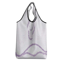Aloha Lei Mikioi Grocery Bag Purple Polynesian Tribal Tatau Pattern LT9 - Polynesian Pride