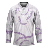 Aloha Lei Mikioi Hockey Jersey Purple Polynesian Tribal Tatau Pattern LT9 Unisex Purple - Polynesian Pride