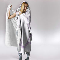 Aloha Lei Mikioi Hooded Blanket Purple Polynesian Tribal Tatau Pattern LT9 - Polynesian Pride