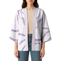 Aloha Lei Mikioi Kimono Purple Polynesian Tribal Tatau Pattern LT9 - Polynesian Pride
