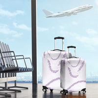 Aloha Lei Mikioi Luggage Cover Purple Polynesian Tribal Tatau Pattern