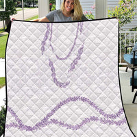 Aloha Lei Mikioi Quilt Purple Polynesian Tribal Tatau Pattern